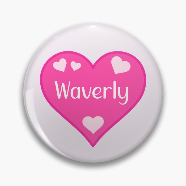 Item preview, Waverly Name Pink Heart  designed and sold by Jeallan Designs.