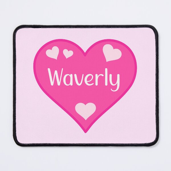 Item preview, Waverly Name Pink Heart  designed and sold by Jeallan Designs.