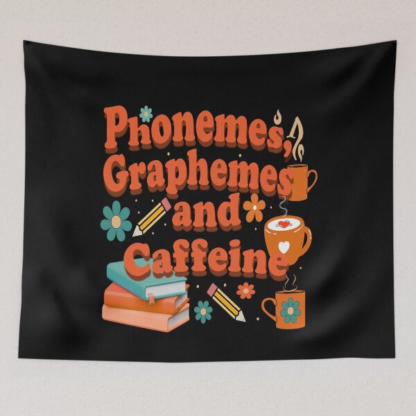 Item preview, Phonemes Graphemes and Caffeine Funny Reading Back to School designed and sold by Artsy Aura ⭐⭐⭐⭐⭐  .