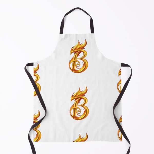 Item preview, Golden Flame Letter B – Luxury 3D Alphabet Design designed and sold by 1TruthMatrix.