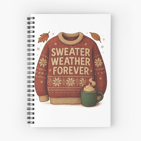 Item preview, Sweater Weather Forever – Cozy Knit Texture Fall Winter T-Shirt designed and sold by VandalMuse.