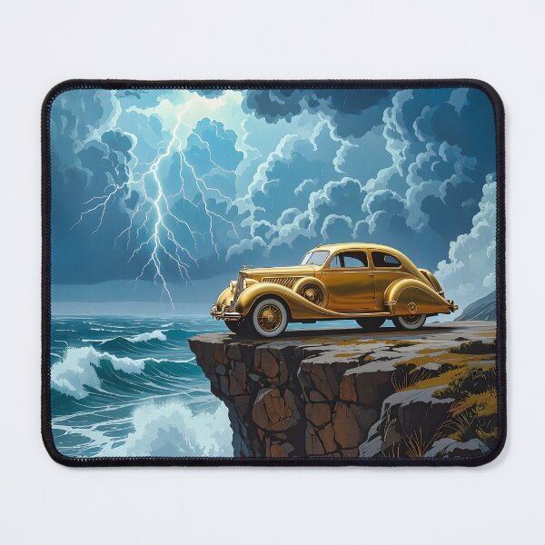 Item preview, Golden car on a rock designed and sold by Marcu Ioachim.