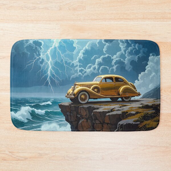 Item preview, Golden car on a rock designed and sold by Marcu Ioachim.