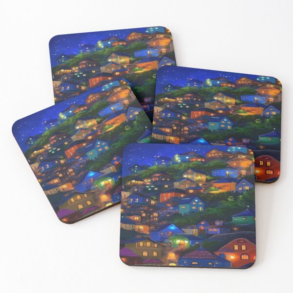 Item preview, Starry Village  View Artwork  designed and sold by NivyasArtistry.