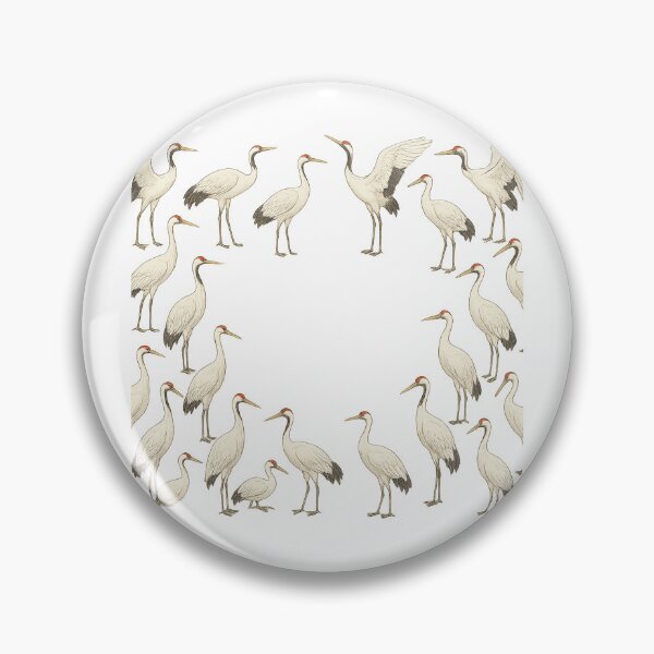 Item preview, Cranes forming circular frame on transparent background, mid autumn festival, AI generated designed and sold by dvoevnore.