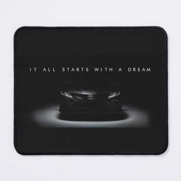 Item preview, Toyota Camry – It All Starts With a Dream Motivational Car Art designed and sold by SuccessHunters.