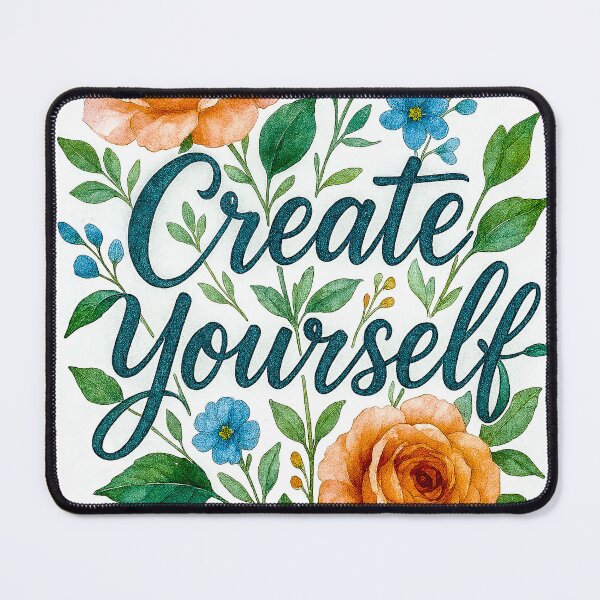 Item preview, Create Yourself – akwarelna grafika motywacyjna z kwiatamiCreate Yourself – akwarelna grafika motywacyjna z kwiatami designed and sold by NKArtFlow.