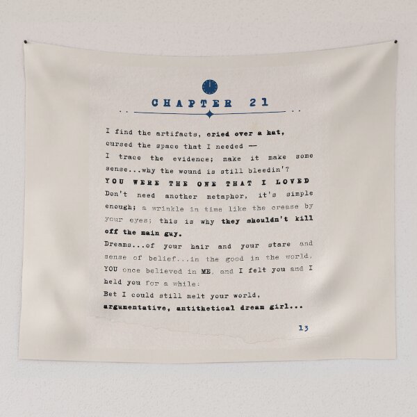 Item preview, Chapter 21 | Antithetical Dream Girl? Lyric Bridge Print designed and sold by Parasocialite.
