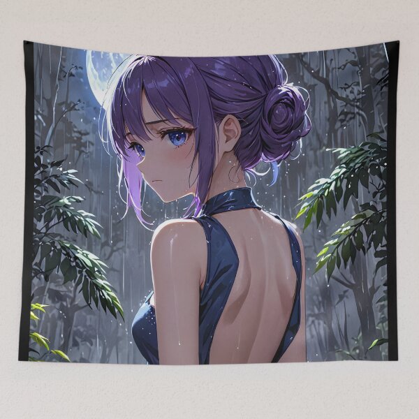 Item preview, Purple Hair Sad Anime designed and sold by Fullspace.