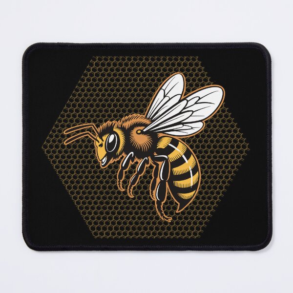 Item preview, BOLD GRAPHIC BEE WITH HONEYCOMB PATTERN designed and sold by Wander X Design.