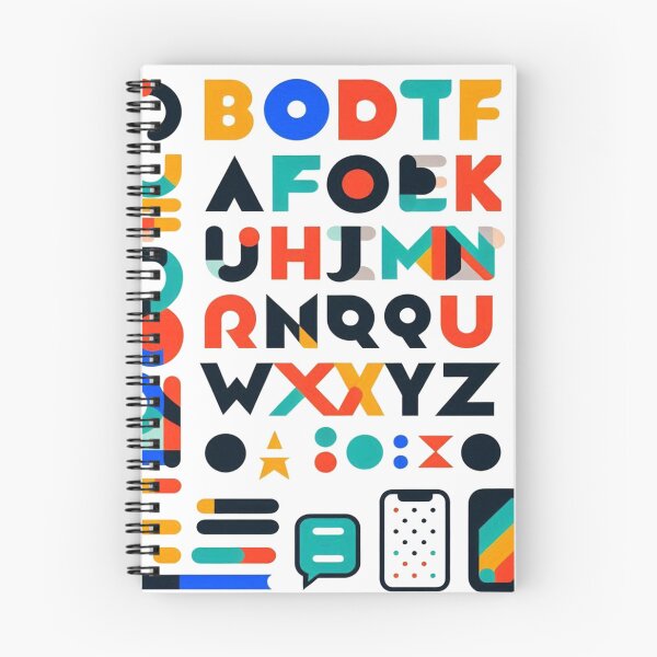 Item preview, Colorful Letters & Shapes designed and sold by El Hassan El omari.