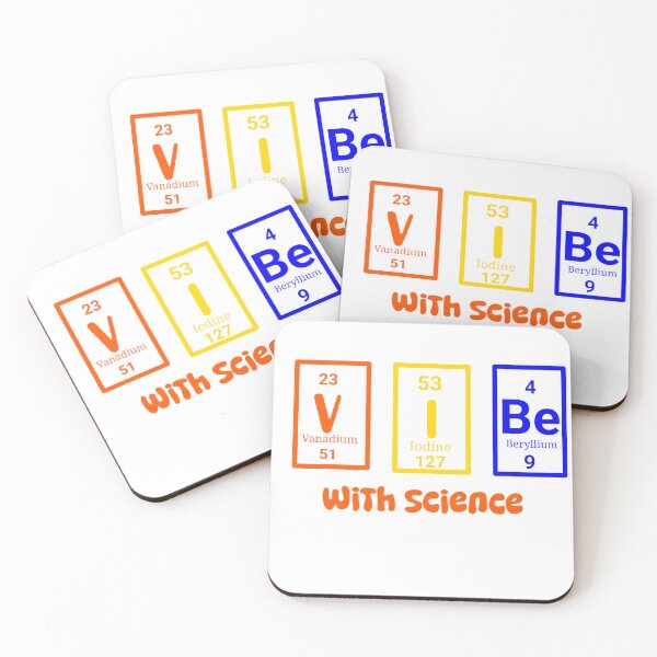 Item preview, Vibe with science periodic table of elements typography  designed and sold by MsArtyCrafts.