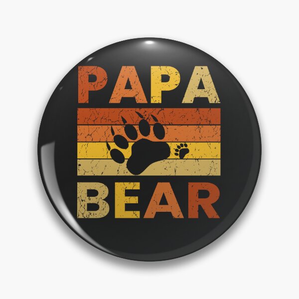 Item preview, Papa Bear Vintage Distressed Retro Family Design designed and sold by Nafiul.