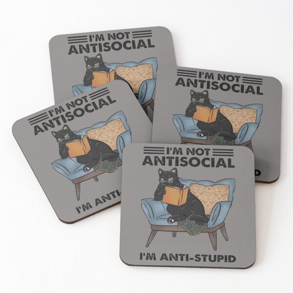 Item preview, IM NOT ANTISOCIAL... IM ANTI-STUPID designed and sold by TheOriginn.