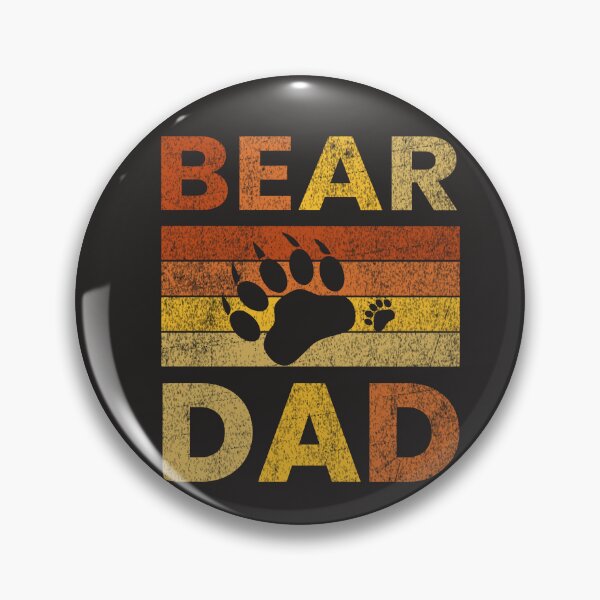 Item preview, Bear Dad Vintage Distressed Retro Style Funny art designed and sold by Nafiul.