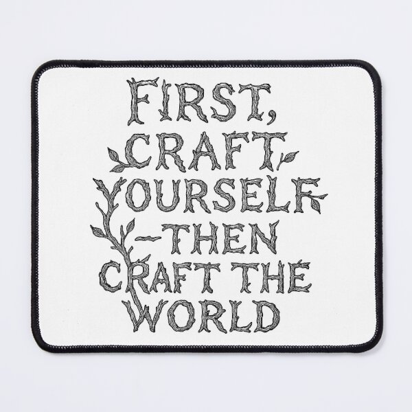 Item preview, First, Craft Yourself – Then Craft the World | Rustykalna typografia motywacyjna designed and sold by NKArtFlow.