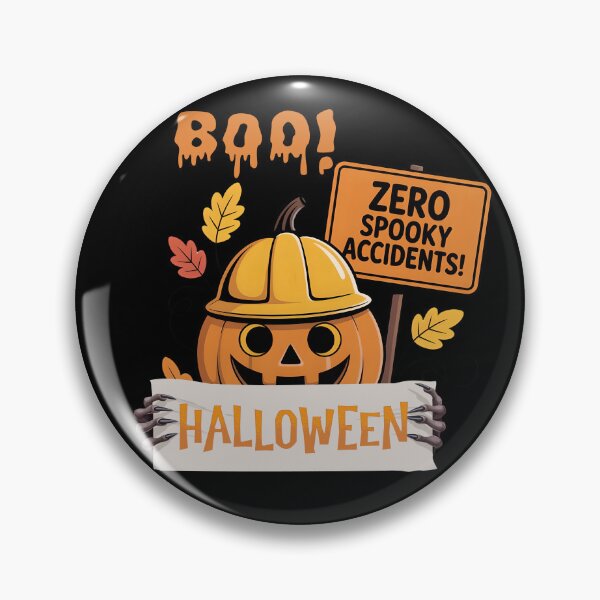 Item preview, Zero Spooky Accidents – Halloween Safety Pumpkin designed and sold by PeteLawliiet.