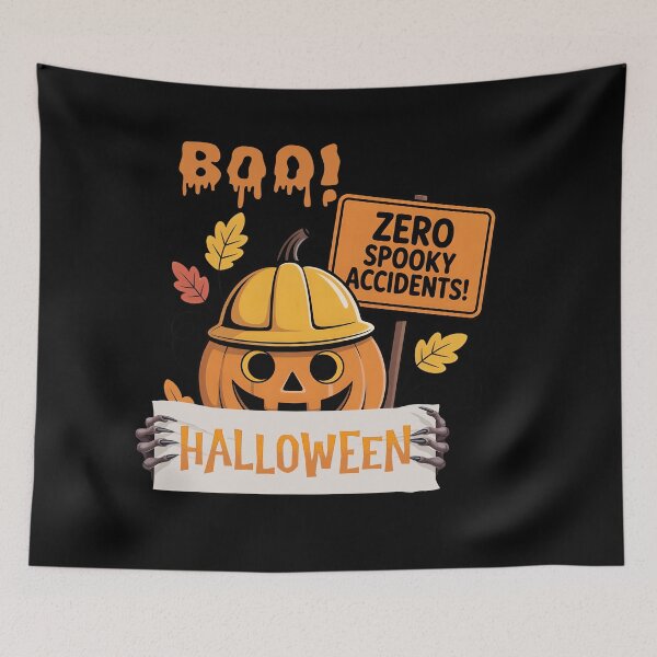 Item preview, Zero Spooky Accidents – Halloween Safety Pumpkin designed and sold by PeteLawliiet.