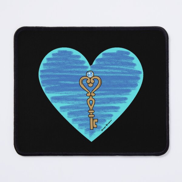 Item preview, Light blue key Heart designed and sold by artbyomega.