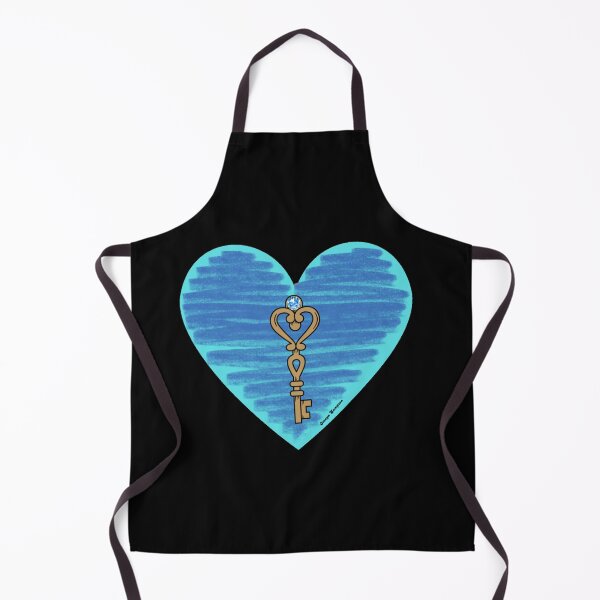 Item preview, Light blue key Heart designed and sold by artbyomega.