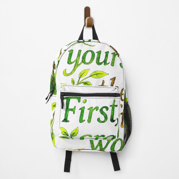Item preview, First, Craft Yourself – Then Craft the World | Akwarelna grafika motywacyjna z drzewem designed and sold by NKArtFlow.