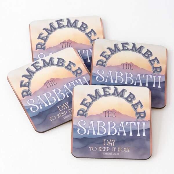 Item preview, Remember the Sabbath Day to Keep It Holy  Exodus 20:8 – Bible Verse Christian Design designed and sold by Ausra789.