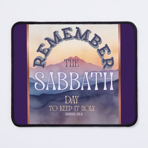 Item preview, Remember the Sabbath Day to Keep It Holy Exodus 20:8 – Bible Verse Christian Design designed and sold by Ausra789.