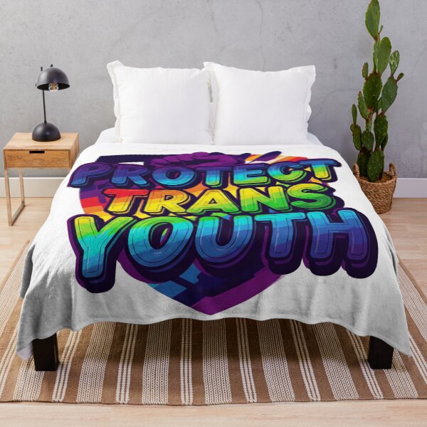 Item preview, Protect Trans Youth Rainbow Fist LGBTQ designed and sold by Owcomm.