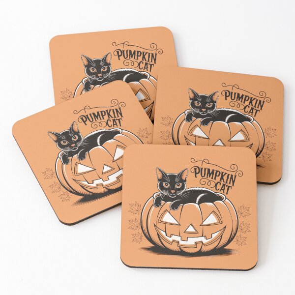 Item preview, Pumpkin Cat – Cute Halloween Black Cat in Jack O’Lantern designed and sold by Thompika.