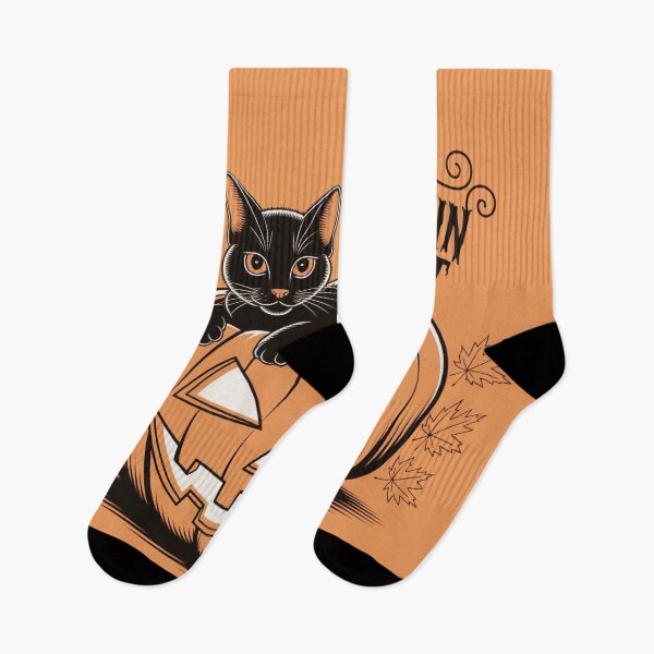 Item preview, Pumpkin Cat – Cute Halloween Black Cat in Jack O’Lantern designed and sold by Thompika.