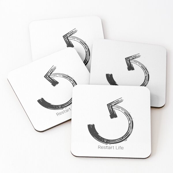 Item preview, Restart Life – Minimalist Symbol Sticker designed and sold by ColorloomArt.