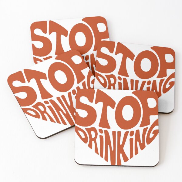 Item preview, Stop Drinking Retro Heart Typography Sober Message designed and sold by NArtdesigns.