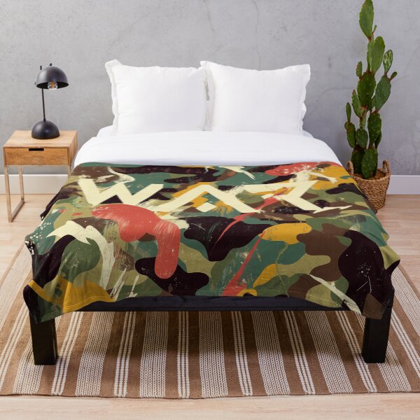 Item preview, WAR Army Colorful Funky Abstract Camo Art for Infantry and Special Forces designed and sold by Dezòn Designs.