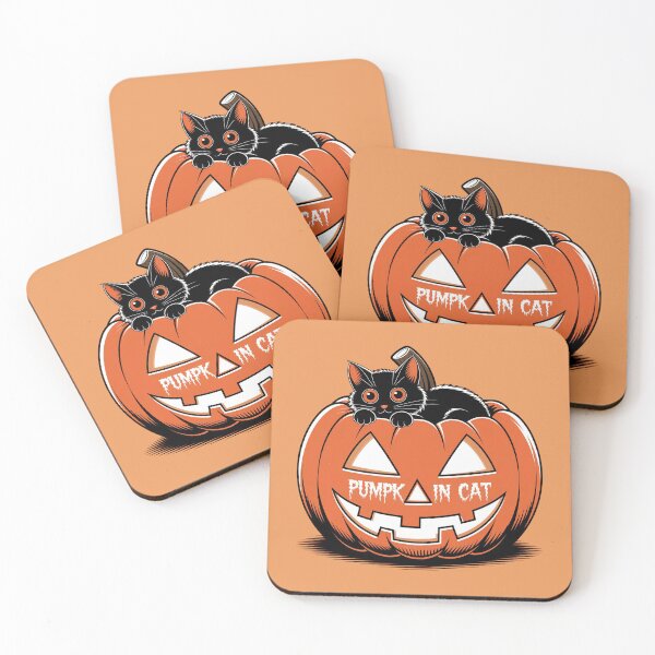 Item preview, Pumpkin Cat – Cute Halloween Black Cat designed and sold by Thompika.