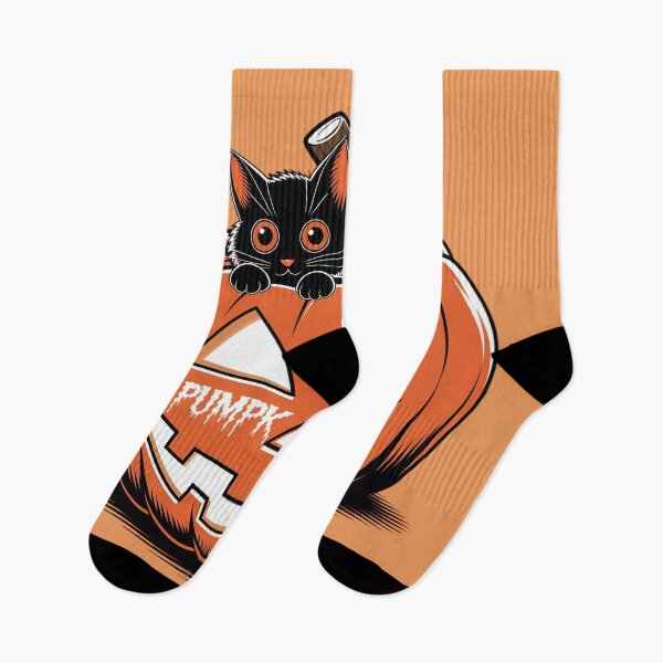 Item preview, Pumpkin Cat – Cute Halloween Black Cat designed and sold by Thompika.