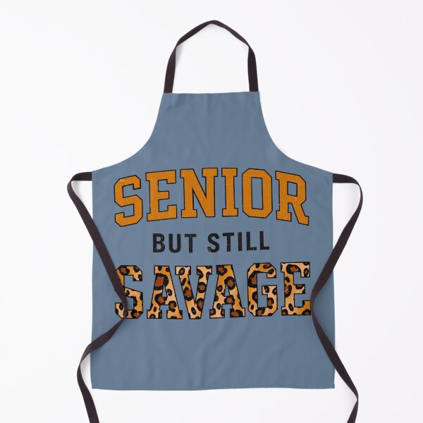 Item preview, Senior but still savage, animal print with vintage scratch effect  designed and sold by Nikki-Tee.