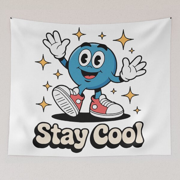 Item preview, Stay Cool Retro Cartoon Mascot with Sneakers and Sparkles designed and sold by NArtdesigns.