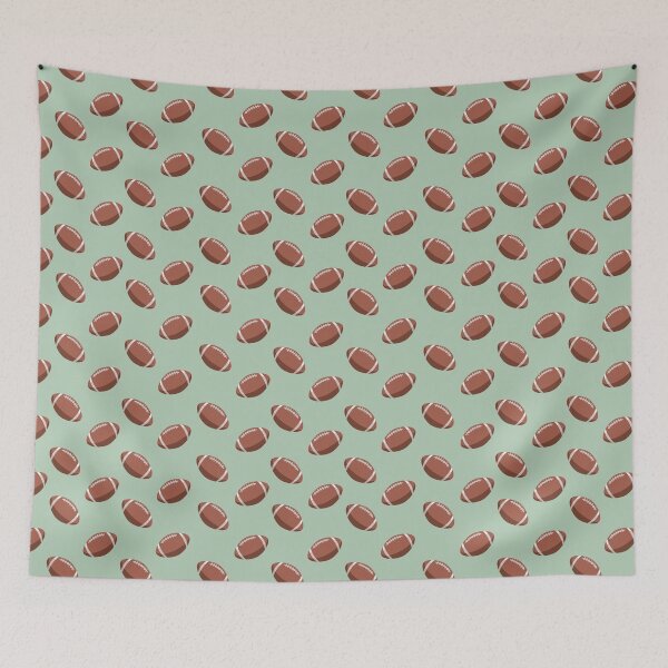 Item preview, Footballs on Sage Green  designed and sold by KSimpson838.