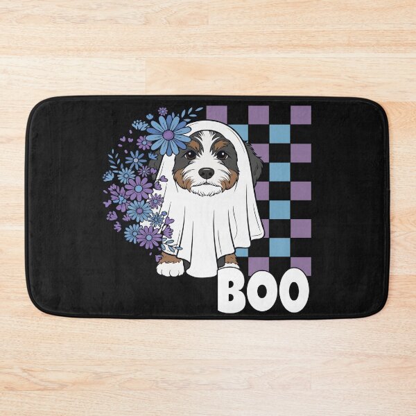 Item preview, Bernedoodle Ghost Dog – Cute Halloween Boo designed and sold by The Real Life Symphony.
