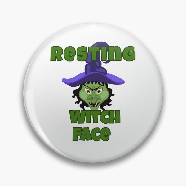 Item preview, Resting Witch Face – Funny Halloween Witch Design designed and sold by Kindloom.