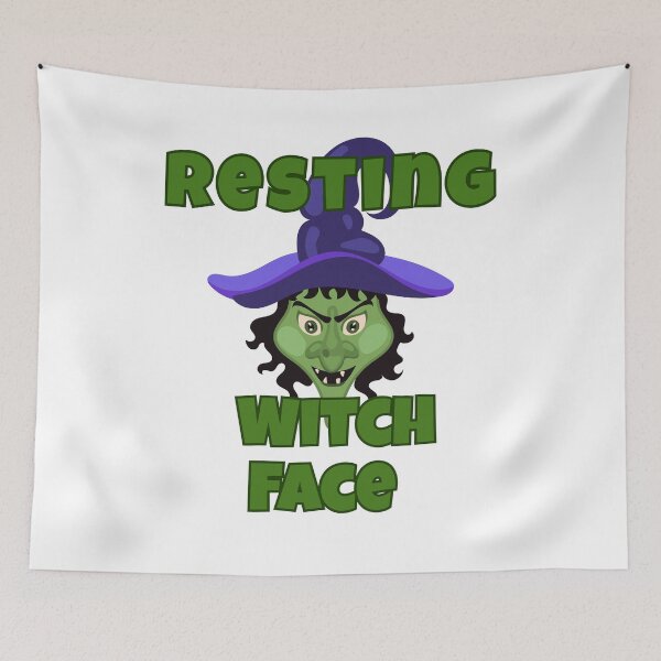 Item preview, Resting Witch Face – Funny Halloween Witch Design designed and sold by Kindloom.
