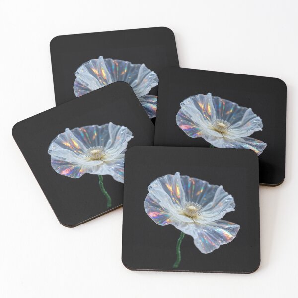 Item preview,  plastic flower on black designed and sold by Mike Kiev art.