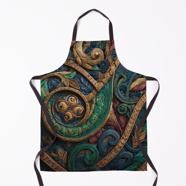 Item preview, New Zealand Māori Paua Pattern Koru Design 516 designed and sold by GrinGalore.