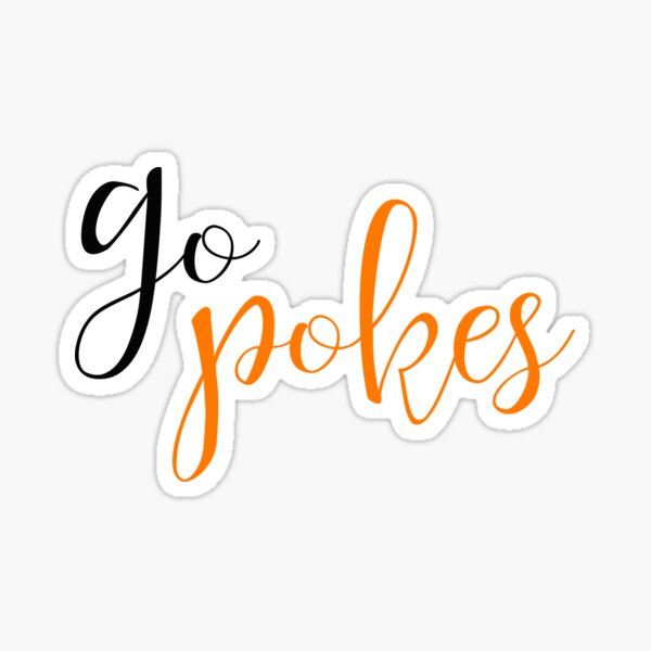 go pokes oklahoma state Sticker
