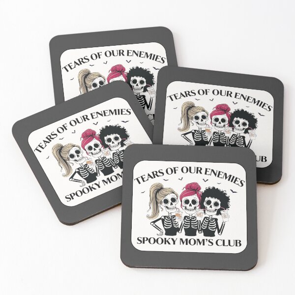 Item preview, Funny Spooky Mom’s Club Skeletons designed and sold by SaltedBeachPaperie.