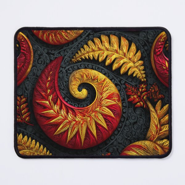 Item preview, New Zealand Māori Paua Pattern Koru Design 517 designed and sold by GrinGalore.