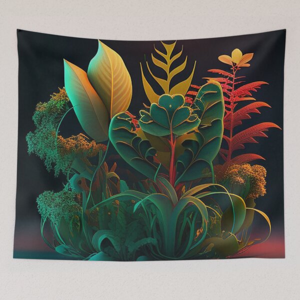 Item preview, Vibrant Fantasy Foliage in a Dark Setting designed and sold by Apex Designs.