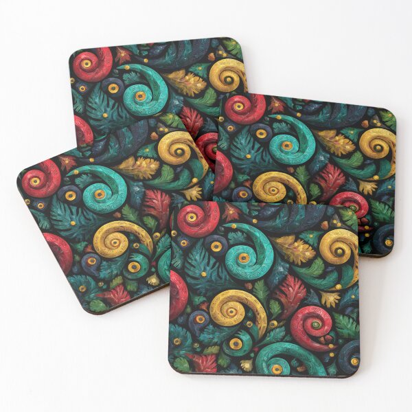 Item preview, New Zealand Māori Paua Pattern Koru Design 518 designed and sold by GrinGalore.