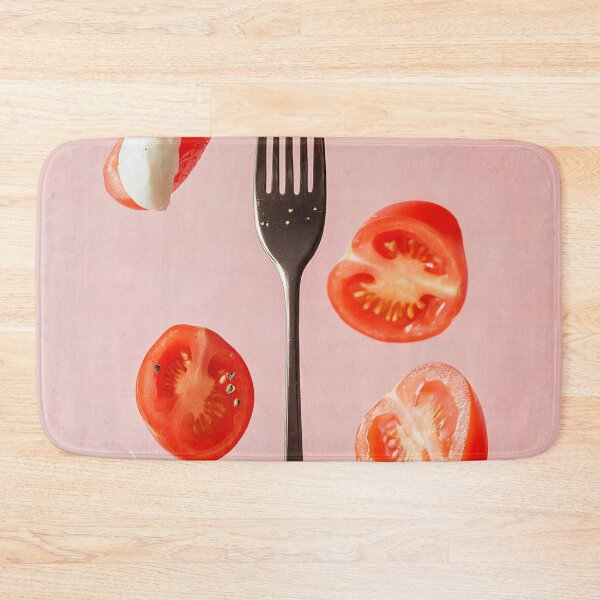 Item preview, Floating tomatoes and cheese on fork designed and sold by anytka.