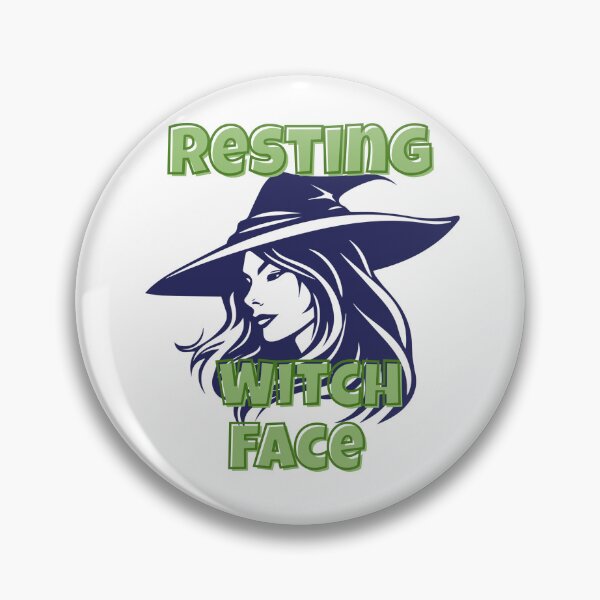 Item preview, Resting Witch Face – Funny Halloween Witch Design designed and sold by Kindloom.